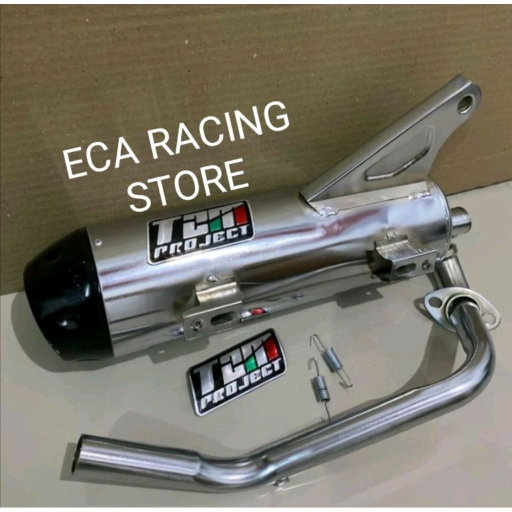 KNALPOT STANDAR RACING BASS ADEM AYEM MUFFLER CROOM TZMMETIC : BEAT . MIO SOUL .MIO SPORTY SPACY SCO