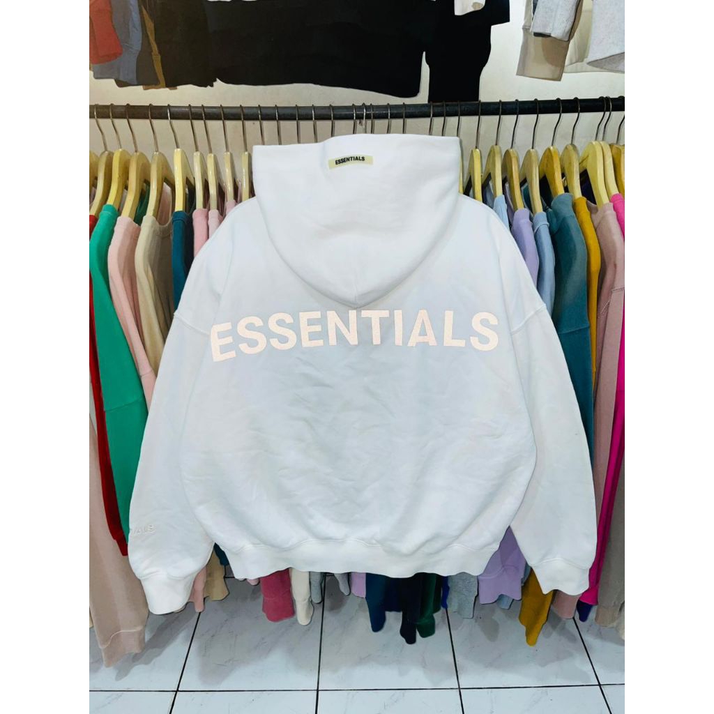 hodie fear of god essentials 3M REFLECTIVE putih ( L )