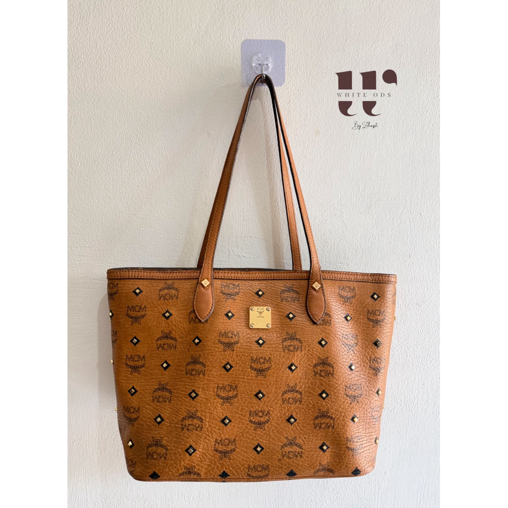 mcm tote bag auth