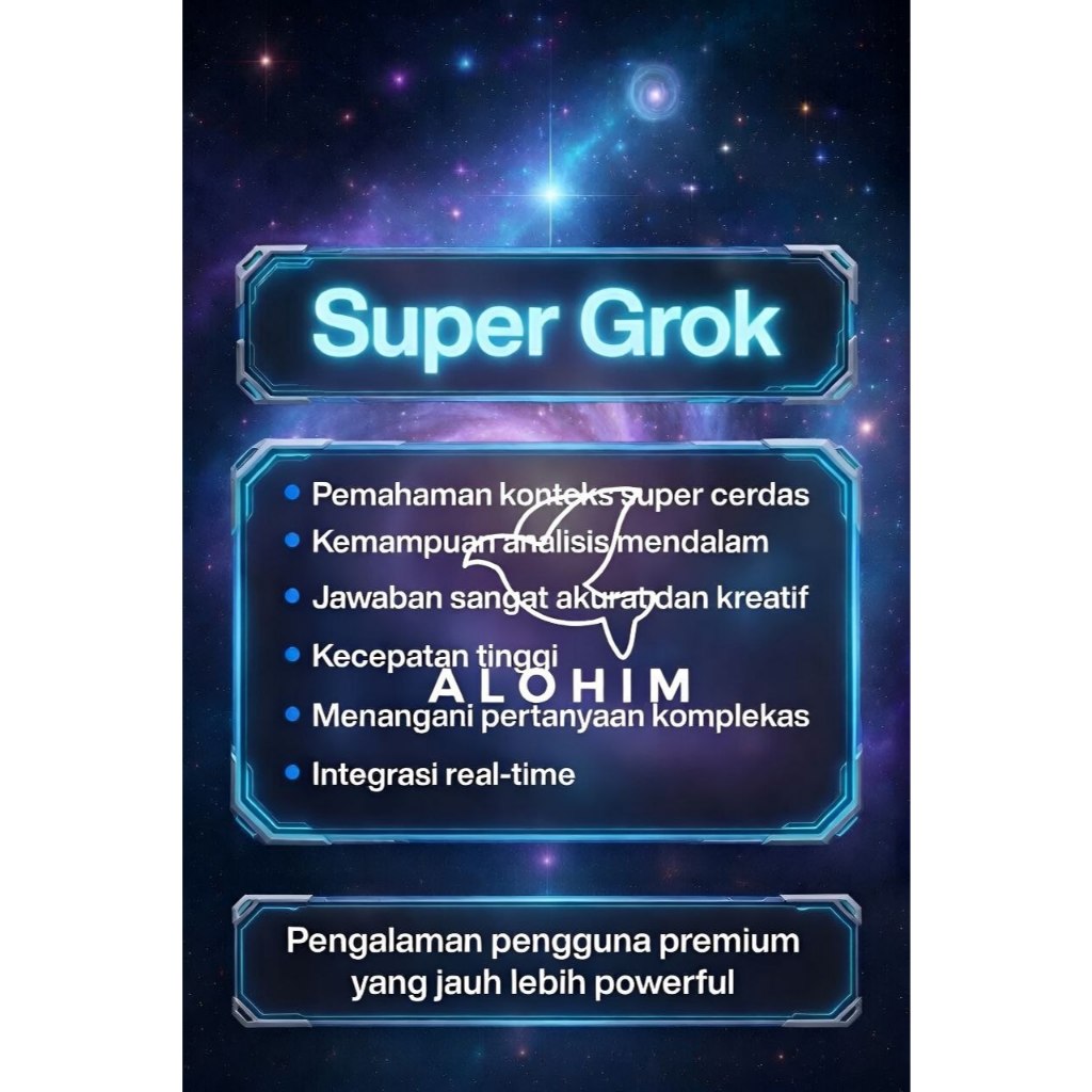 Grok Ai | SuperGrok PRIVATE – Paling aman dan kuat. PRIVATE ACCOUNT 1 BULAN