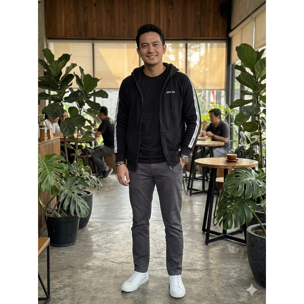 Hoodie Ziper Dickies Spellout