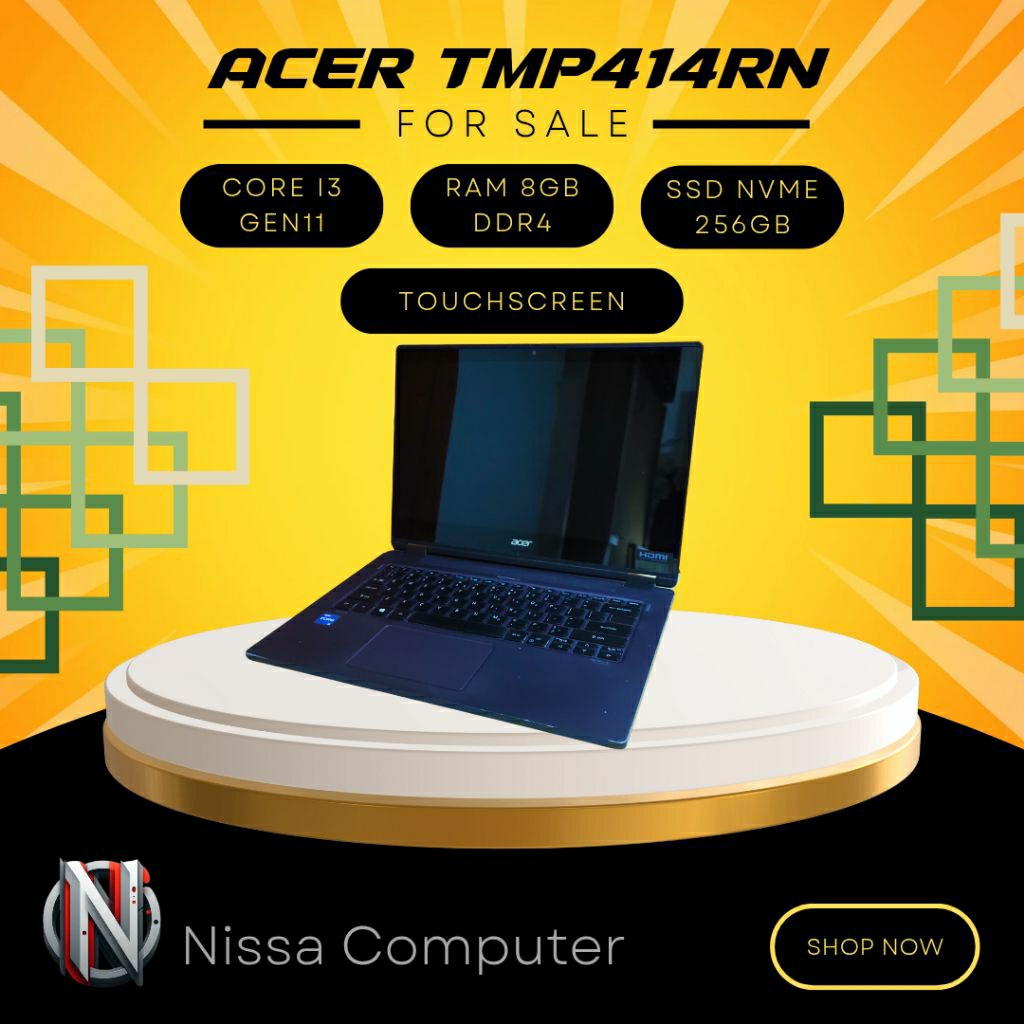 LAPTOP ACER TMP414RN CORE I3 GEN11 LAYAR TOUCHSCREEN