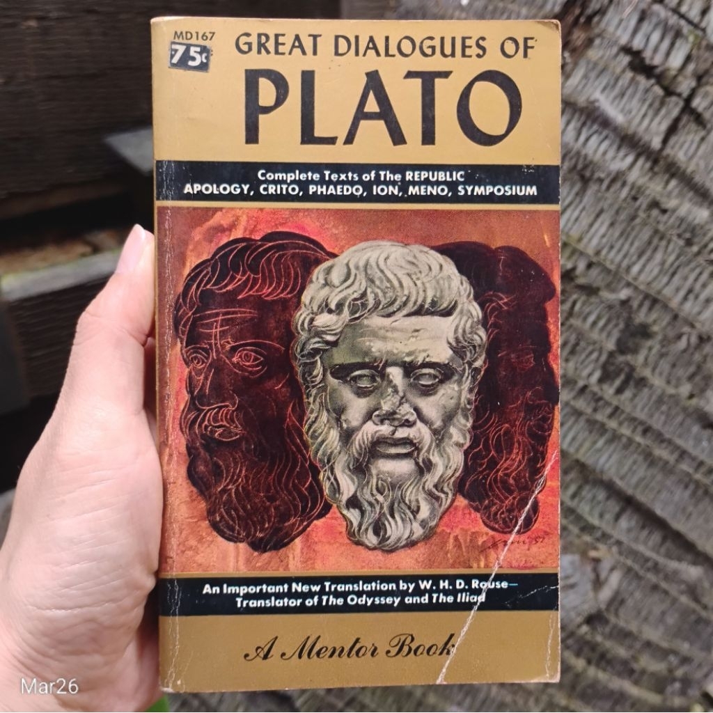Original [Mentor Book] Great Dialogues Of Plato | Translated by WHD Rouse