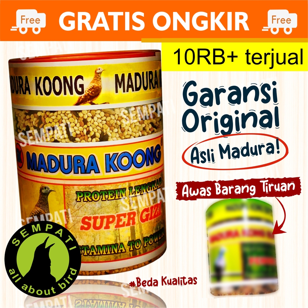 SEMPATI MADURA KOONG KONG PAKAN BURUNG PERKUTUT HARIAN RACIKAN MADURA ASLI MAKANAN PERKUTUT BANGKOK 