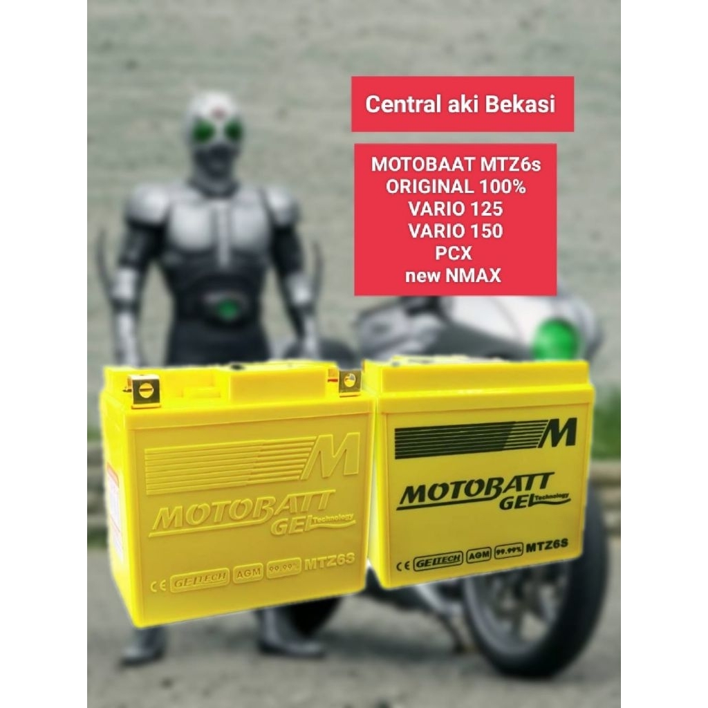 Aki motobatt mtz6s original Honda PCX New nmax VARIO 125 VARIO 150