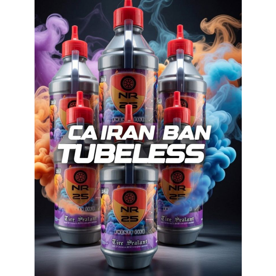 NR 25 CAIRAN BAN TUBELESS TUBLES 350ML / Cairan Ban Tubles NR 25 ( ISI 5 BOTOL )