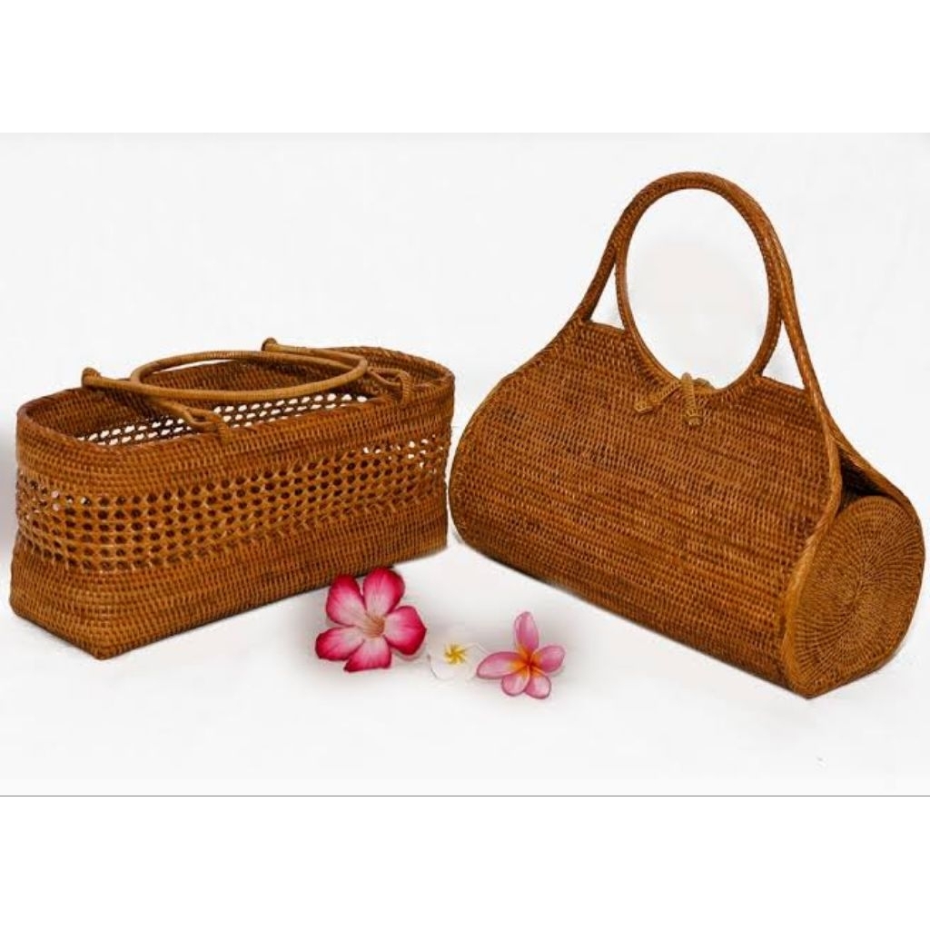 Tas ketak anyaman rotan Lombok