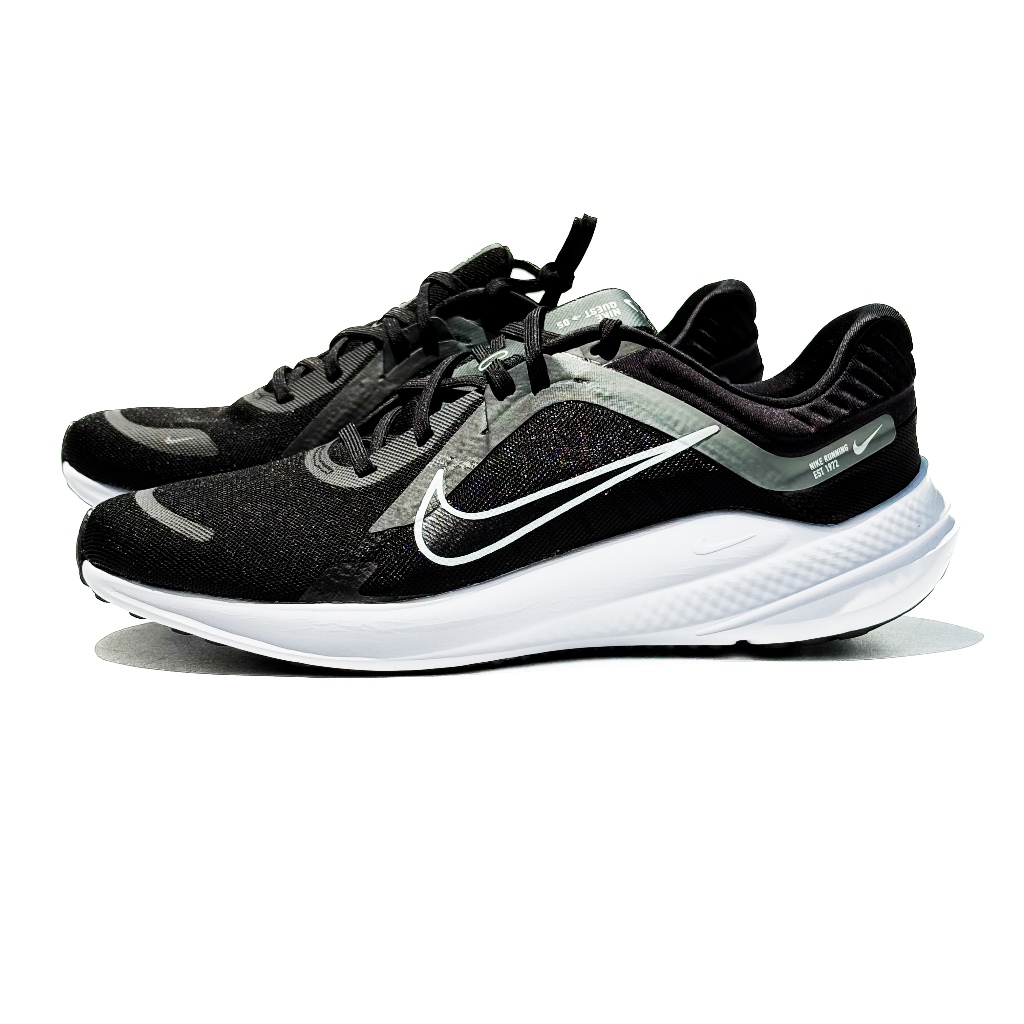 Nike Quest 5 Original Black Hitam Sepatu Olahraga Lari Running Pria