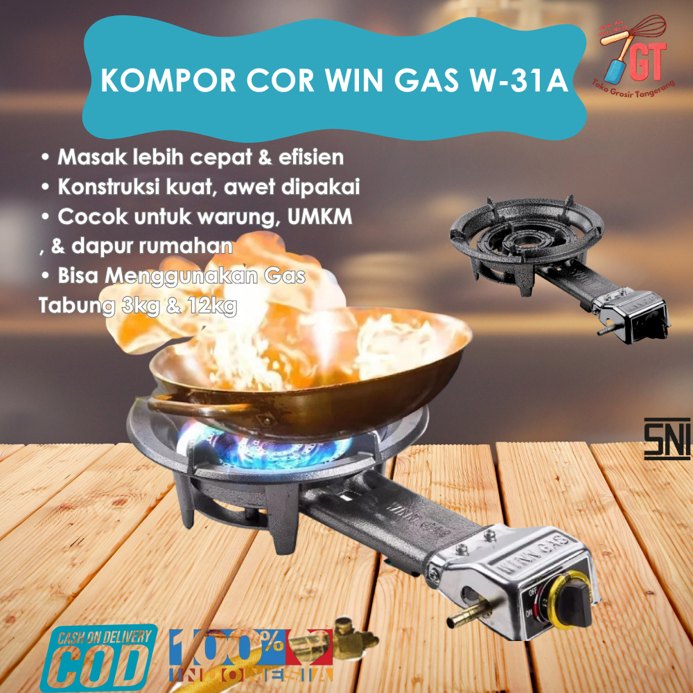 WIN GAS W-31A KOMPOR KOMERSIL low pressure tekanan rendah kompor mawar