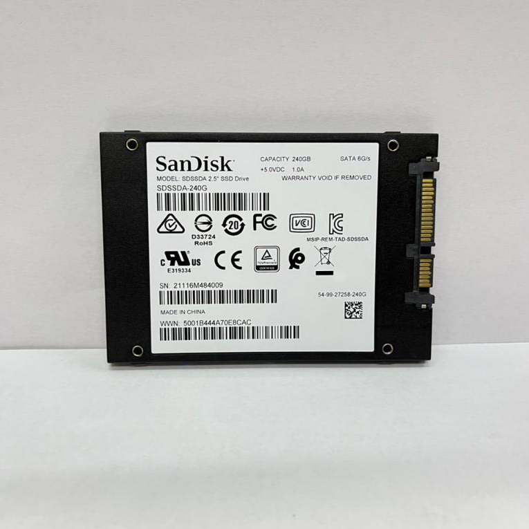 SSD SATA 240GB SANDISK Second No Dus