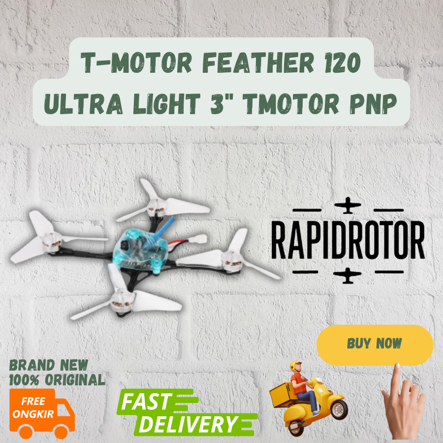 T-Motor Feather 120 1S F411 AIO Ultra Light 3" Tmotor PNP FPV Drone