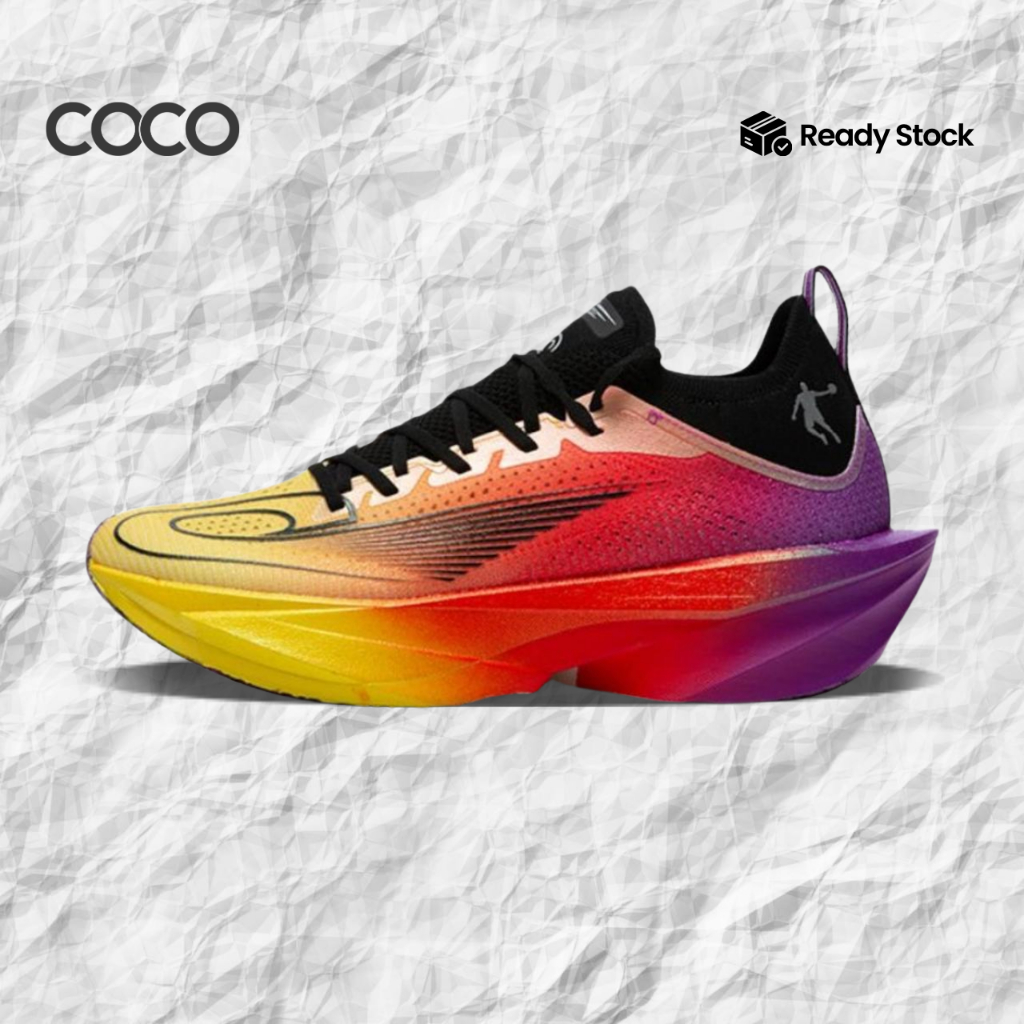 Sepatu Running Qiaodan FeiYing Plaid 2.0 Sunlight Yellow