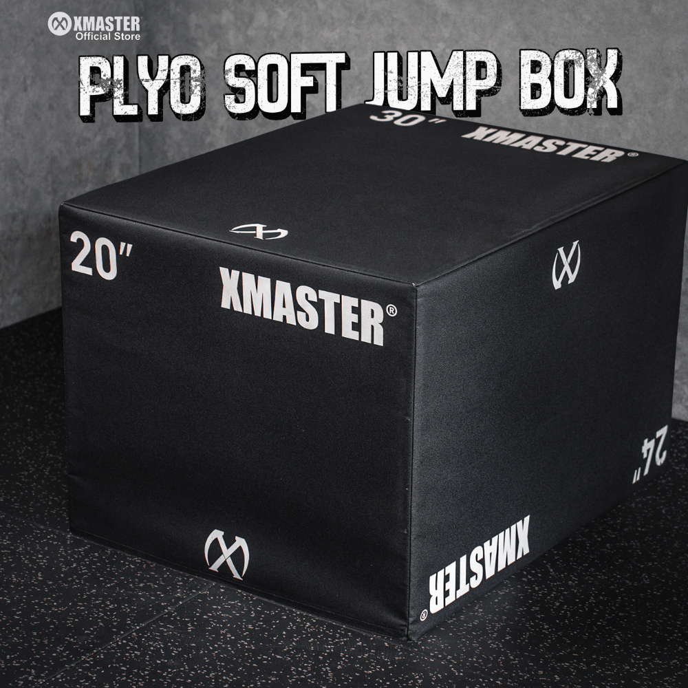 XMASTER  Plyo Jump Box 3 in 1 Plyometric Soft EVA Foam Anti-Slip Home Gym HIIT CrossFit Fitness