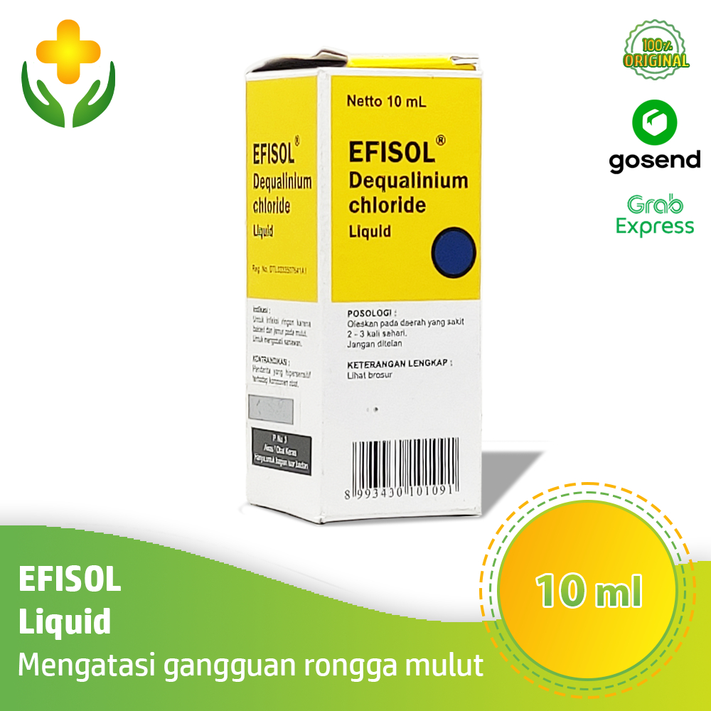Efisol Liquid 10 ml - Obat Sariawan & Jamur Bakteri Mulut