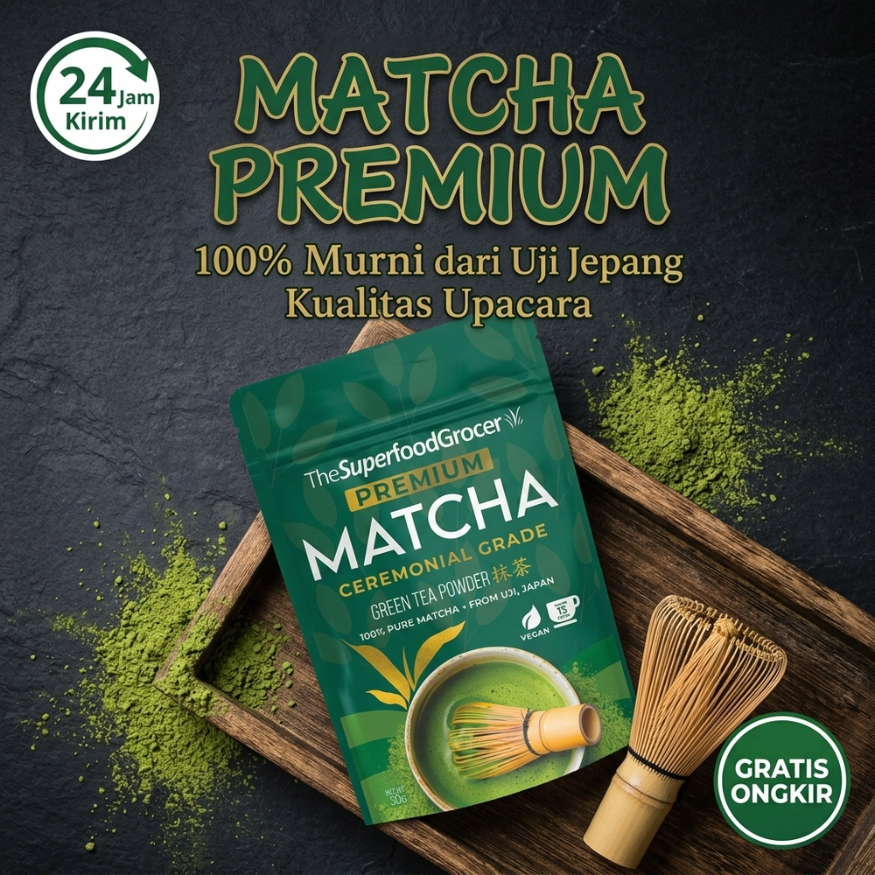 The Superfood Grocer Matcha Latte 30g | Instan | Diet | Superfood Diskon