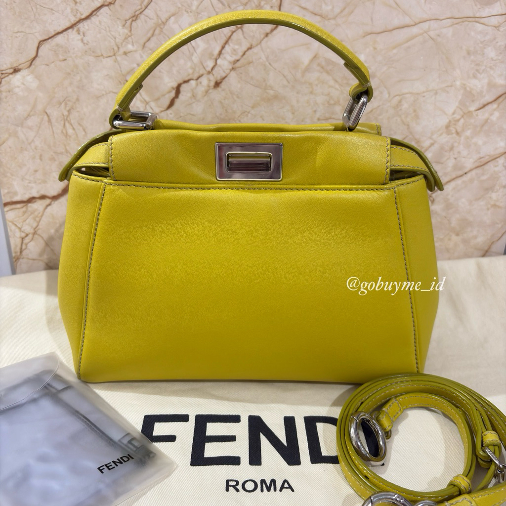 Preloved - Fendi Mini Peekaboo Lime Yellow