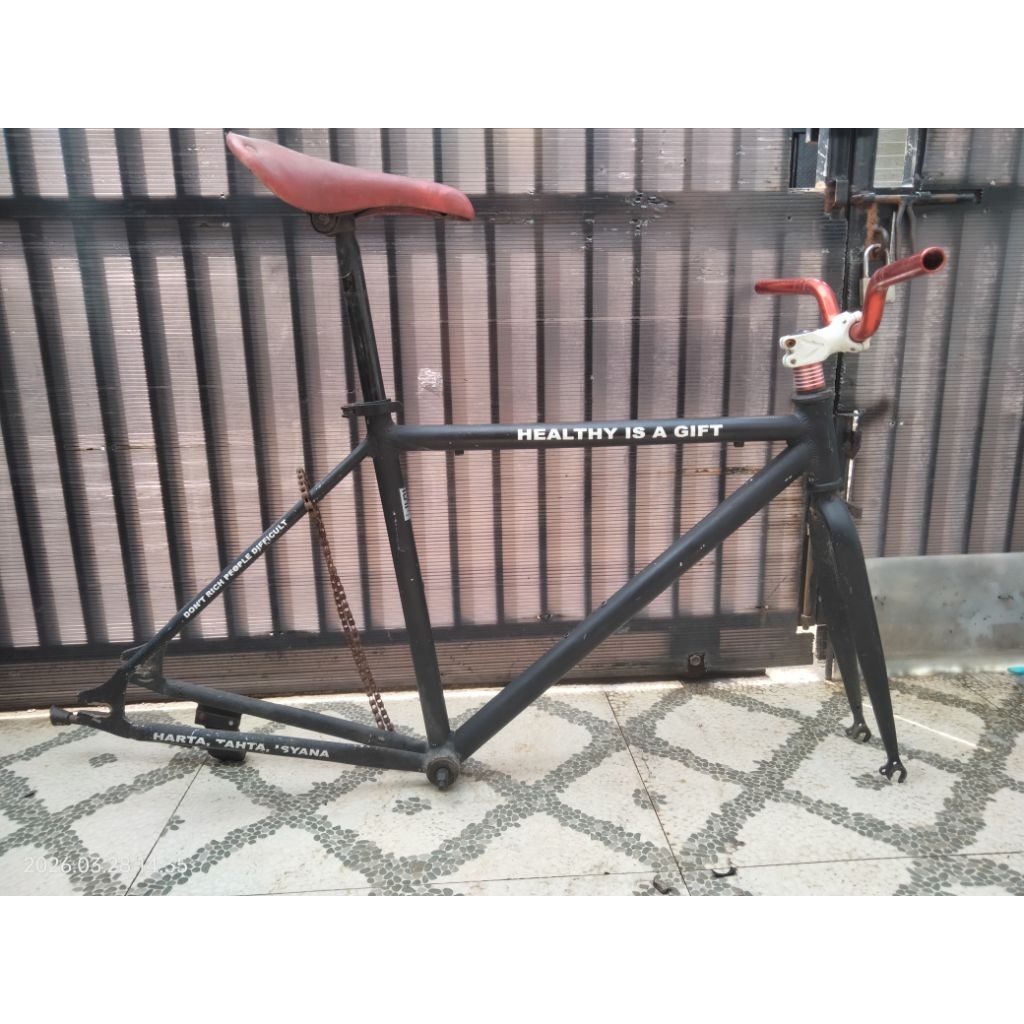 frame sepeda fixie bahan alloy