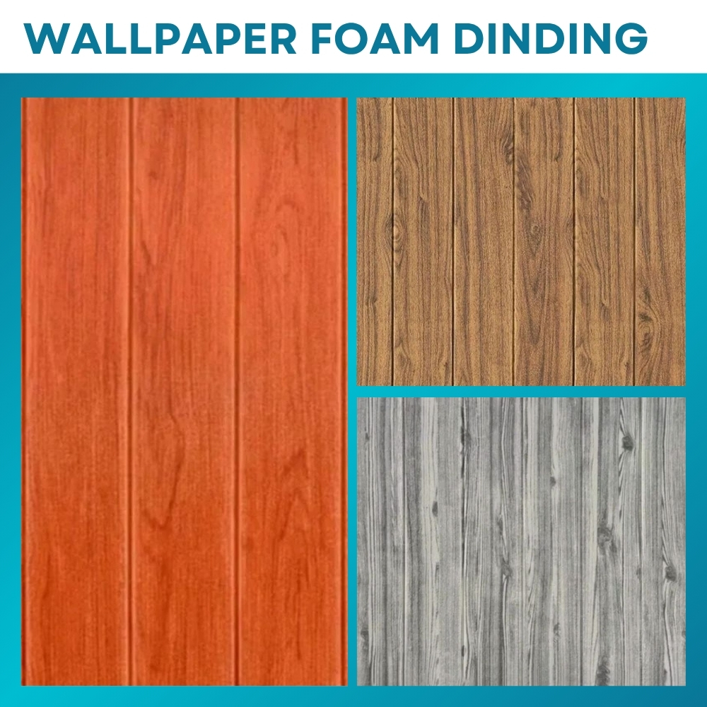 WallFoam 3D Motif Kayu Wall Foam Kayu Foam Dinding 3D Wall Foam Dinding Motif Kayu