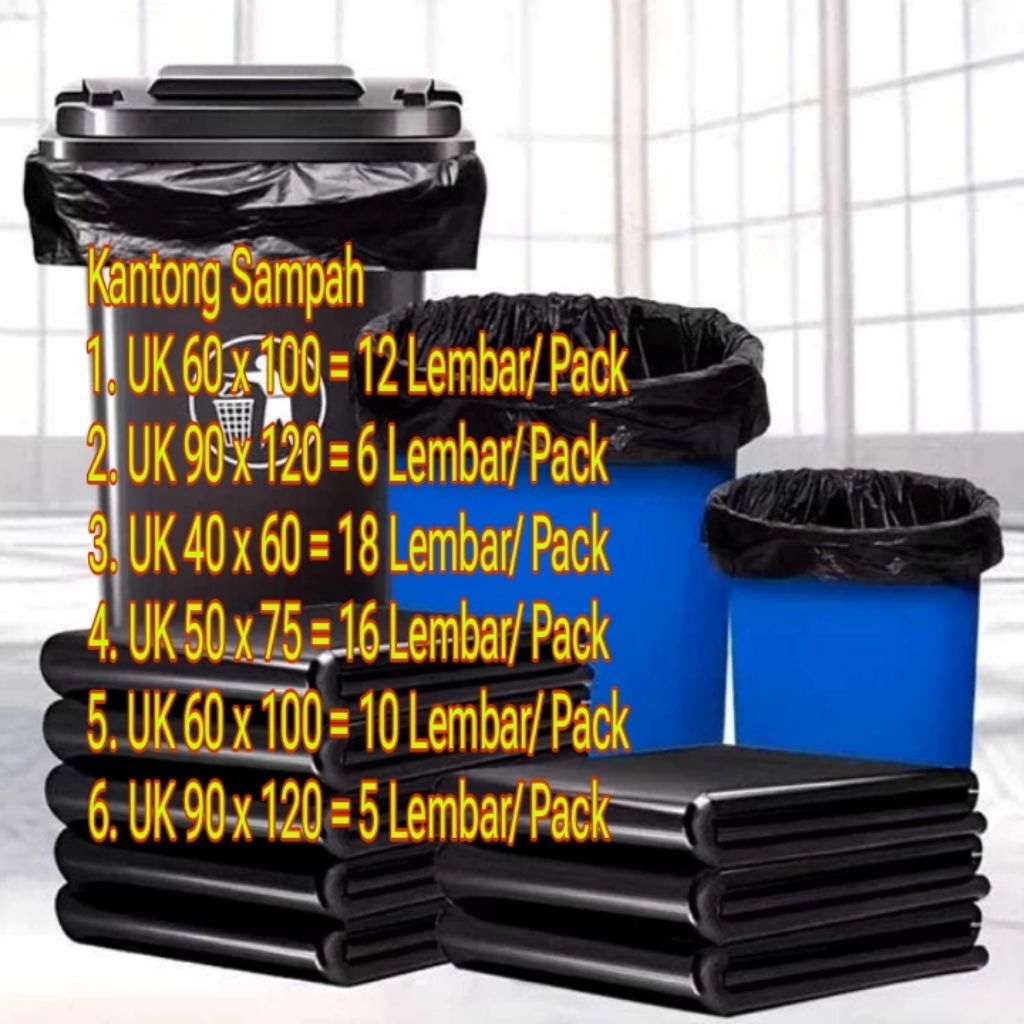 Kantong Plastik Sampah 40x60 Cm , Kantong Sampah Hitam 40x60 Cm , Kantong Sampah 40x60 Cm , Plastik 
