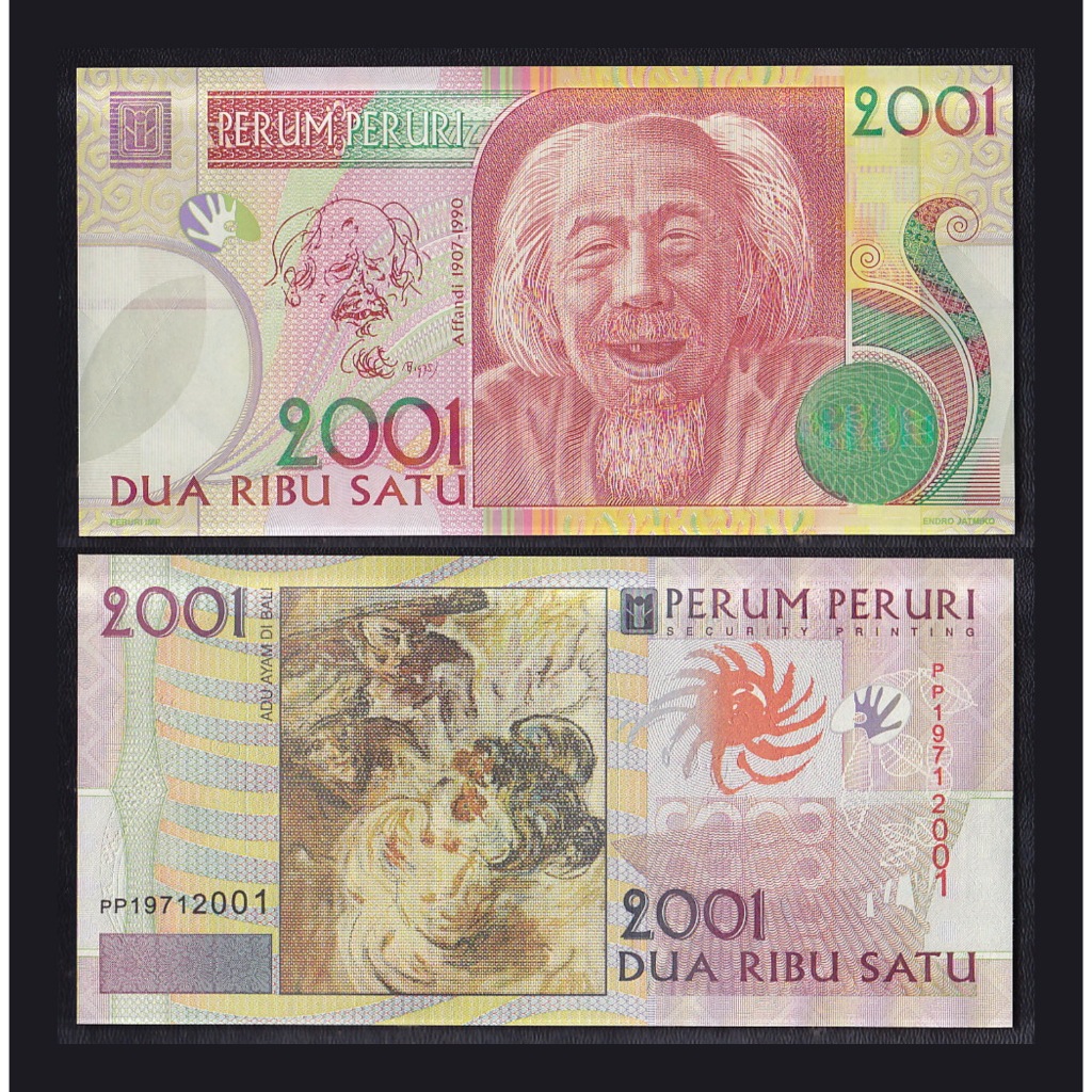 Testnote 'Peruri' Affandi 1907-1990 tahun 2001