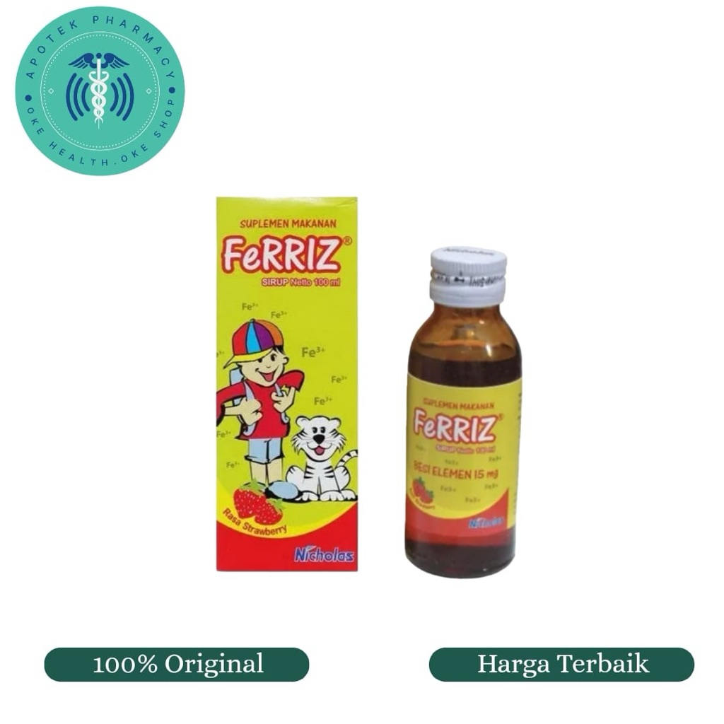 Ferriz sirup 100ml suplemen zat besi sirup anak