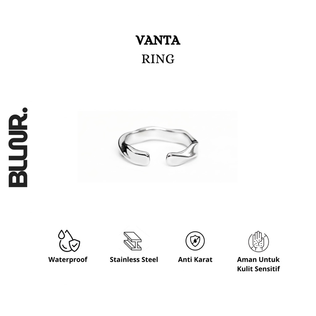 BLLNR - VANTA Ring cincin pria keren, cincin stainless, cincin murah, kualitas import