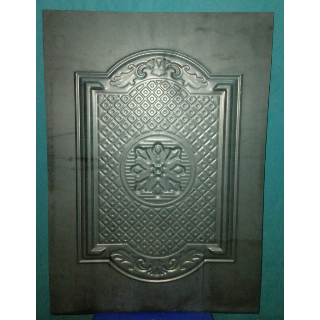 Plat Motif Pintu Rolling Door - Ukuran 43x60 Tebal 1mm