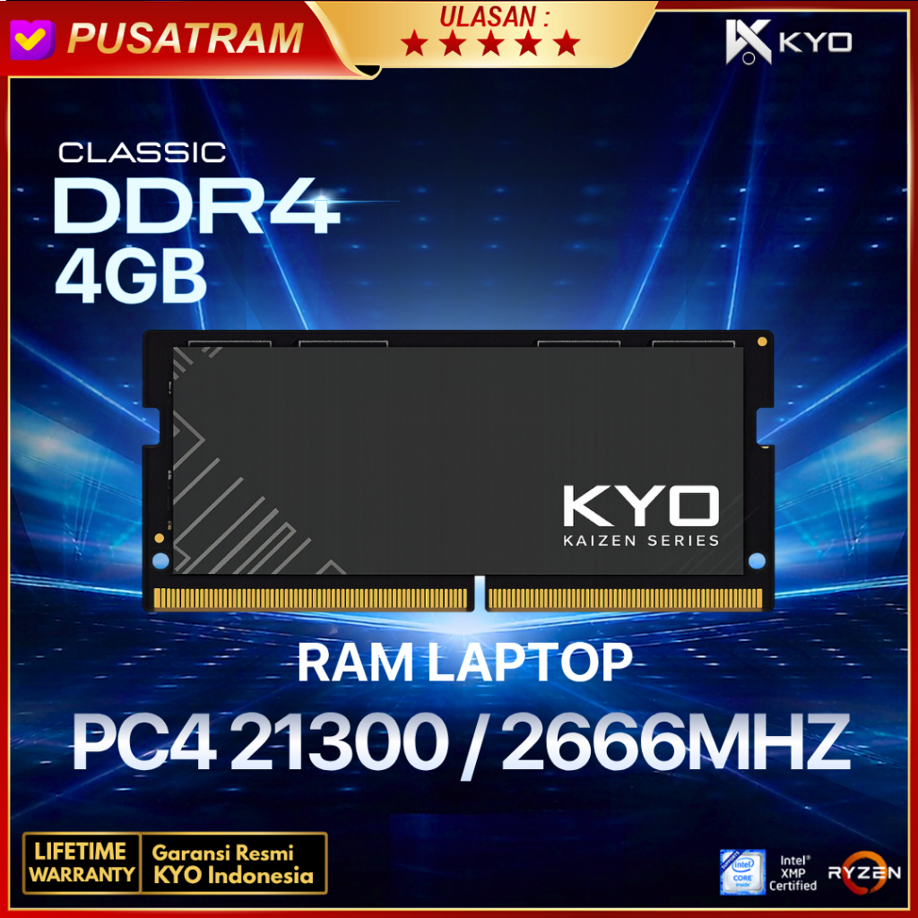 RAM LAPTOP KAIZEN DDR4 4GB 21300 / 2666 MHz RAM NB DDR4 4GB 2666 MHz