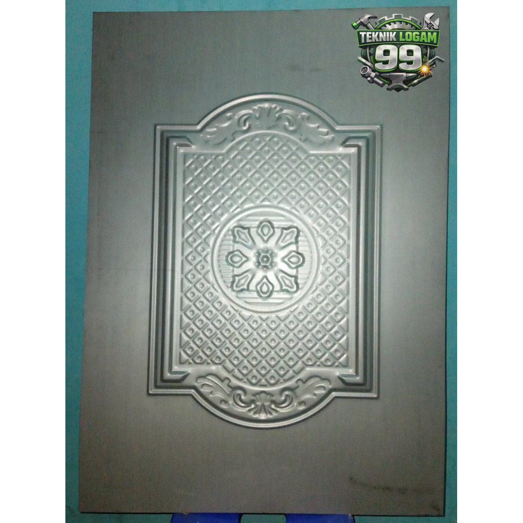Plat Motif Pintu Rolling Door - Ukuran 50x70 Tebal 1mm