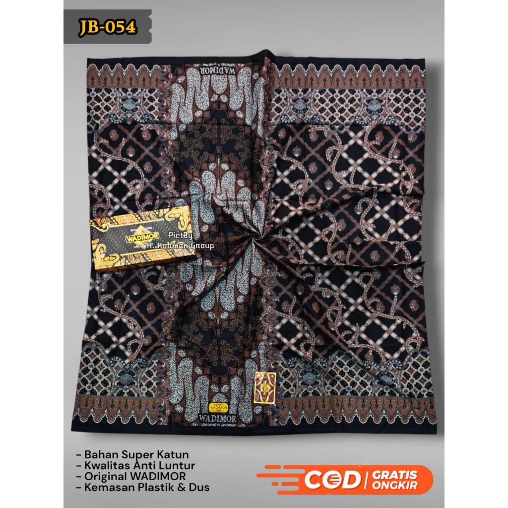 Sarung Wadimor MOTIF BALI HITAM Sarung Wadimor Sarung Hitam