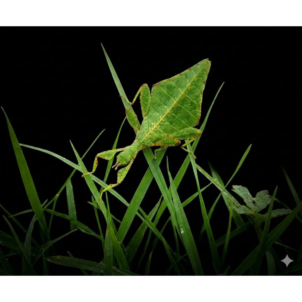 belalang daun anakan