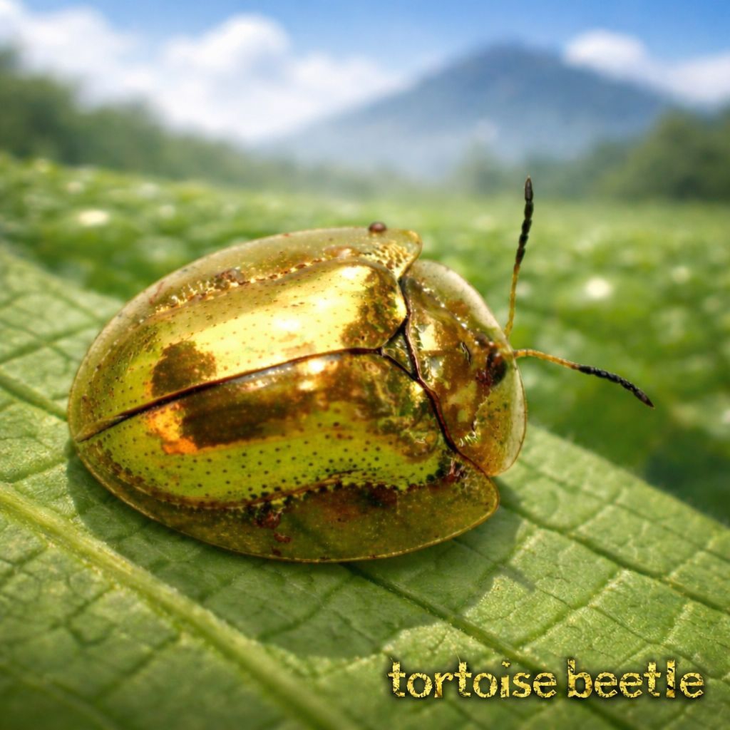 Kepik Emas/Kumbang Kura-Kura Tropis (Charidotella Sexpunctata)