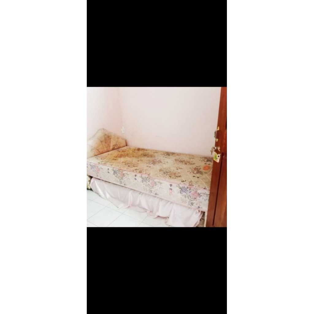 kasur spring bed single atas bawah sorong