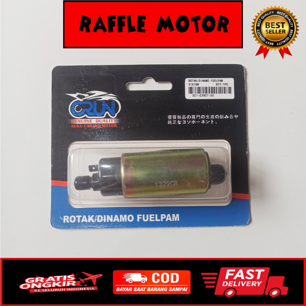 CRUN DINAMO POMPA BENSIN VIXION OLD. ROTAK FUEL PUMP YAMAHA VIXION 2007-2010