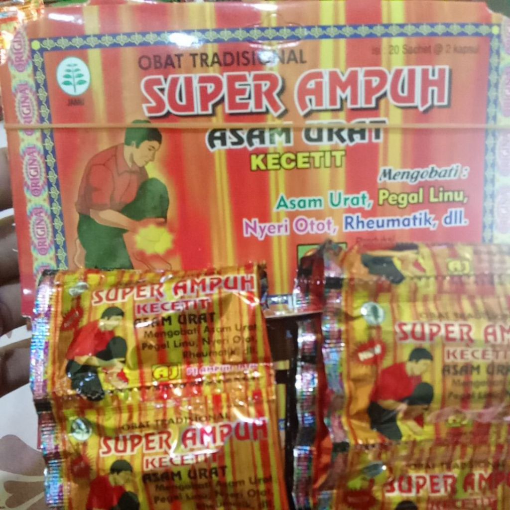 1 HANGER ISI 20 SACHET ORIGINAL ASLI SUPER AMPUH ASAM URAT REMATIK ENCOK PEGAL LINU SAKIT PINGGANG N