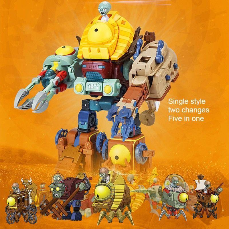 MAINAN ROBOT PLANT VS ZOMBIE SET MAINAN ROBOT ZOMBIE DEFORMATION MAINAN PVZ Deformation Robot TRITAN