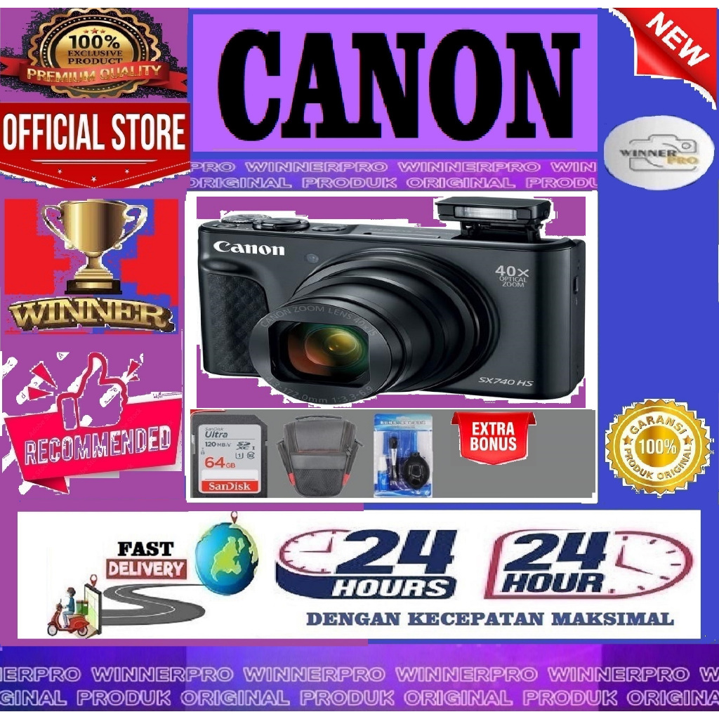 Canon PowerShot SX740 HS Digital Pocket Camera / Power Shot SX740HS / SX 740HS / SX 740 HS