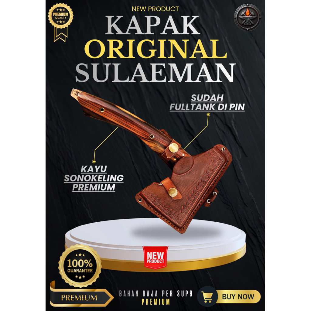 [PANDAI BAJA] KAPAK ORIGINAL SULAEMAN FULLTANK KAPAK BAJA SUPER KUAT & TAJAM Baja SUP9 Asli Original