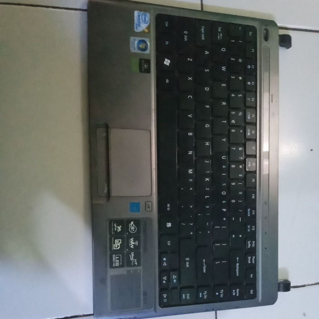 casing  palm rest lptop acer 3810t , casing dan part