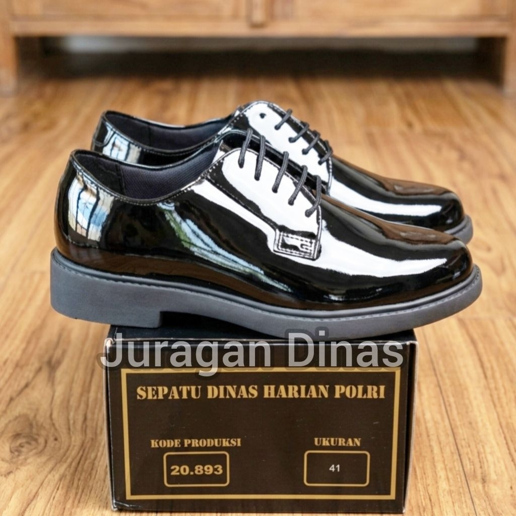 Sepatu PDH Polri Asli Original Sisa Pembagian, Cocok untuk Koleksi dan Penggunaan