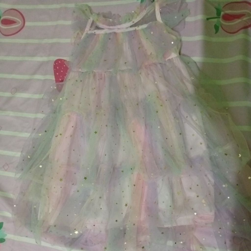DRESS GAUN TUTU ULTAH MOON STAR ANAK PEREMPUAN 2TAHUNAN