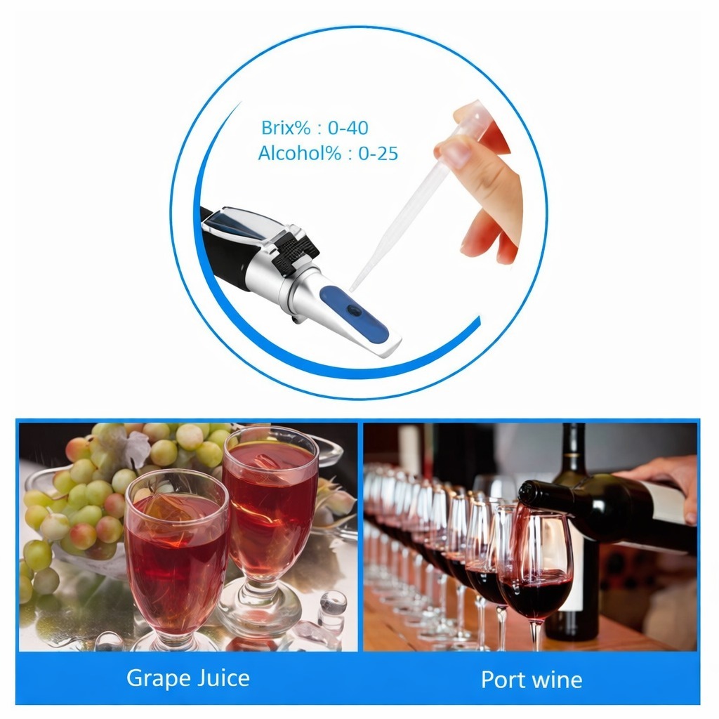 Refractomete alkohol / alat ukur kadar alkohol wine / soju / sake