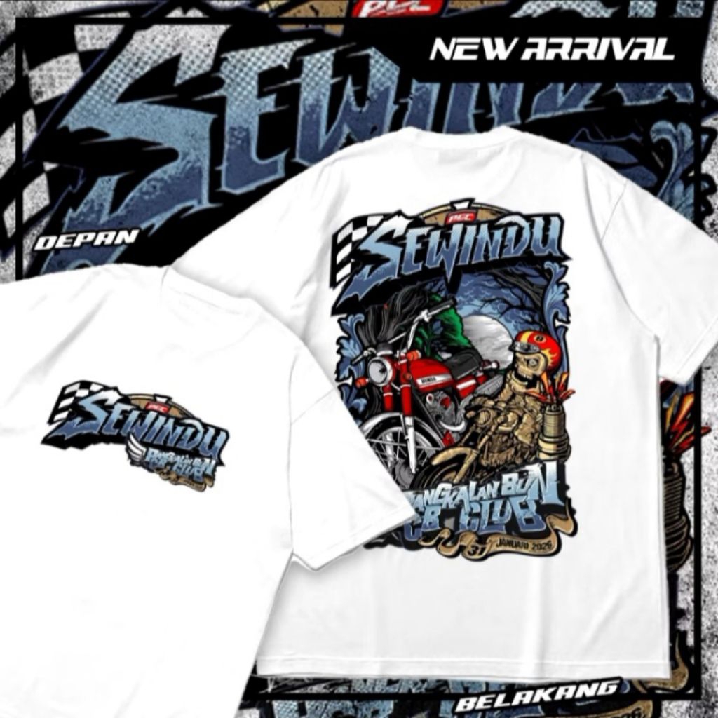 Kaos Acara CB Sewindu 2026/ kaos motor cb/ Kaos Distro Simple Keren Kekinian UNISEX/ Kaos Polos