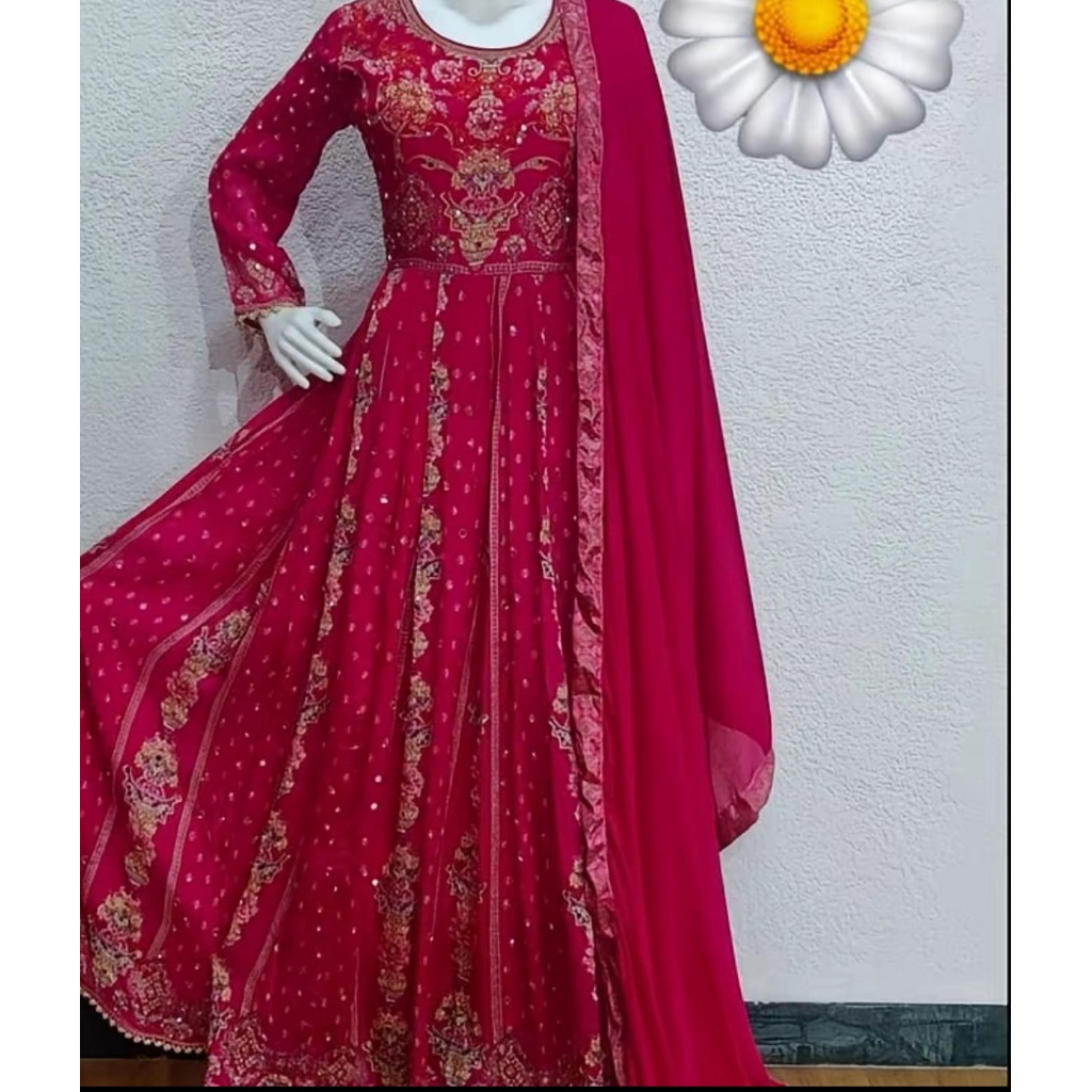 Dress Wanita mewah asli India viral