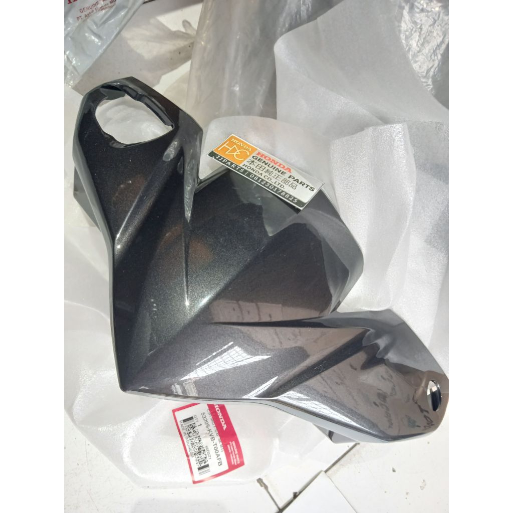 BATOK TOTOK DEPAN VARIO TECHNO 110 ABU METALIK ORIGINAL AHM 53205 KVB T00AFB