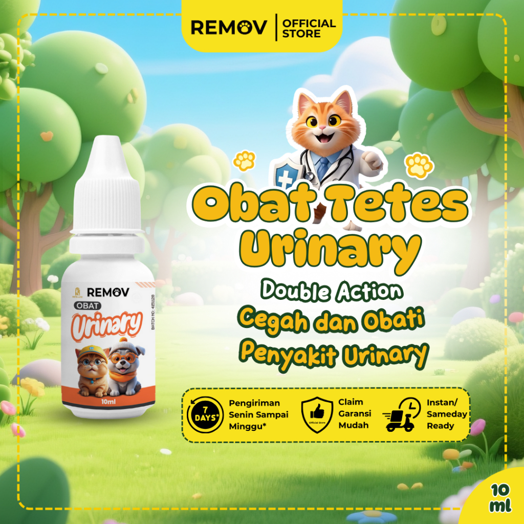 REMOV OBAT URINARY/SUSAH KENCING KUCING/ANJING