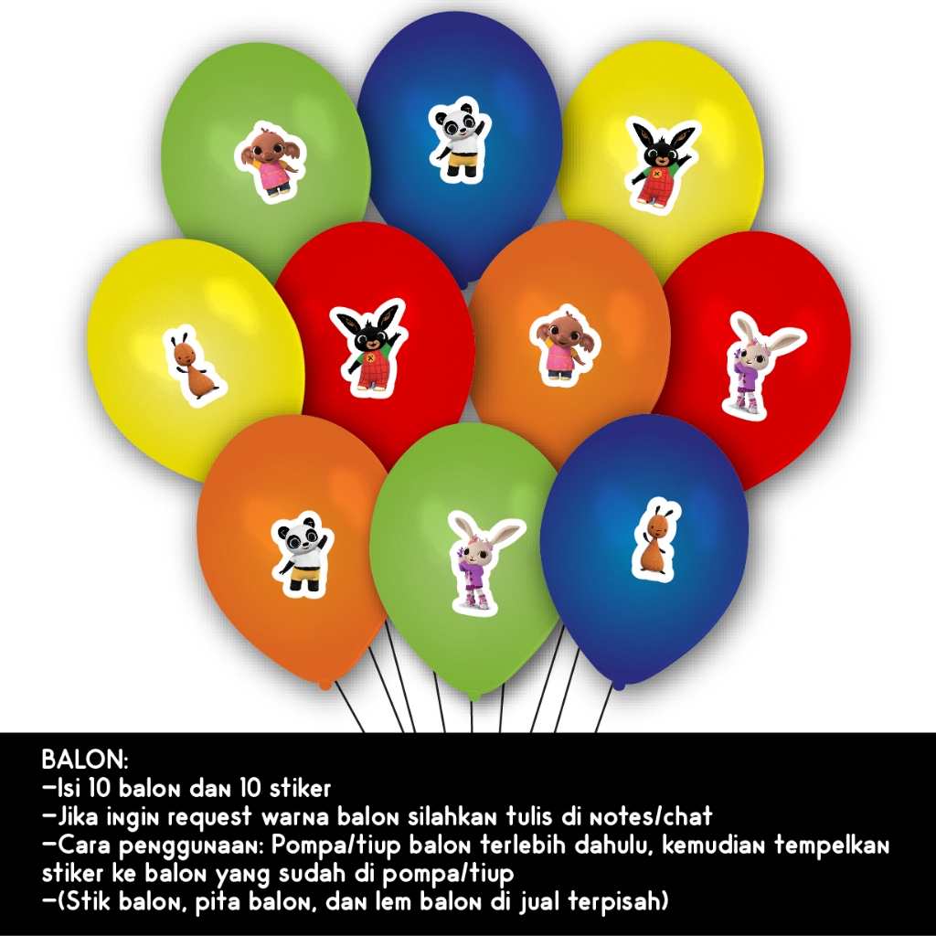BALON BING BUNNY SULA PANDO COCO ULANG TAHUN ULTAH DEKORASI BING BUNNY SULA PANDO COCO ULANG TAHUN U