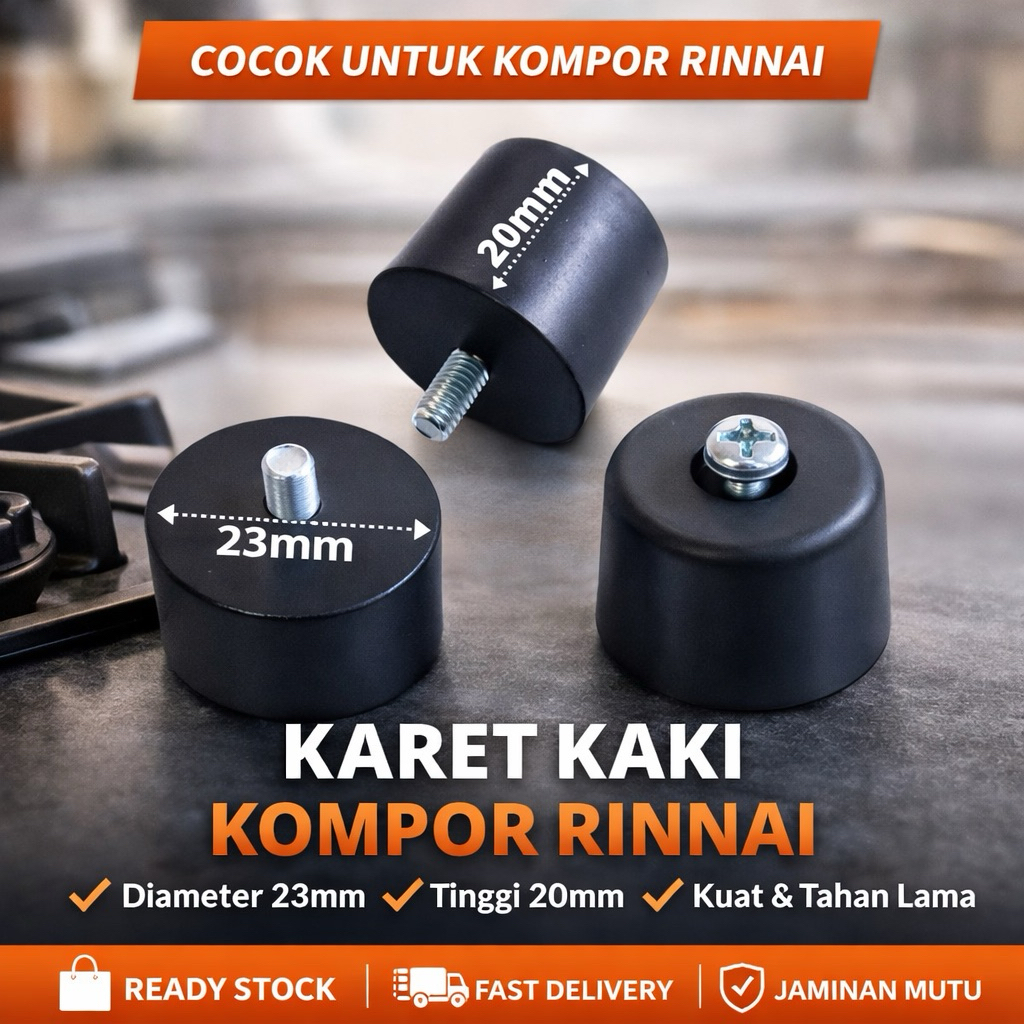 Karet Kaki Kompor Gas Rinnai/ umum 20mm Anti Licin