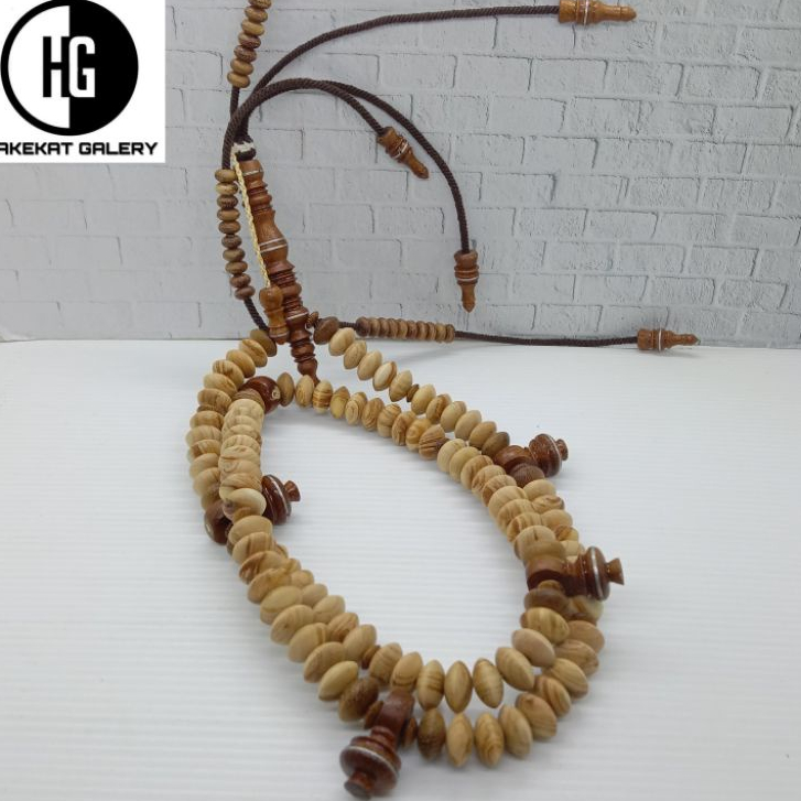 tasbih tijani kayu Cendana wangi kombinasi kelor emas E250