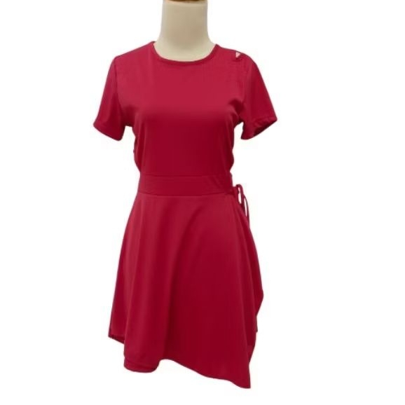 Dress Merah Line Dance Remaja Dewasa Ukuran Kecil Murah